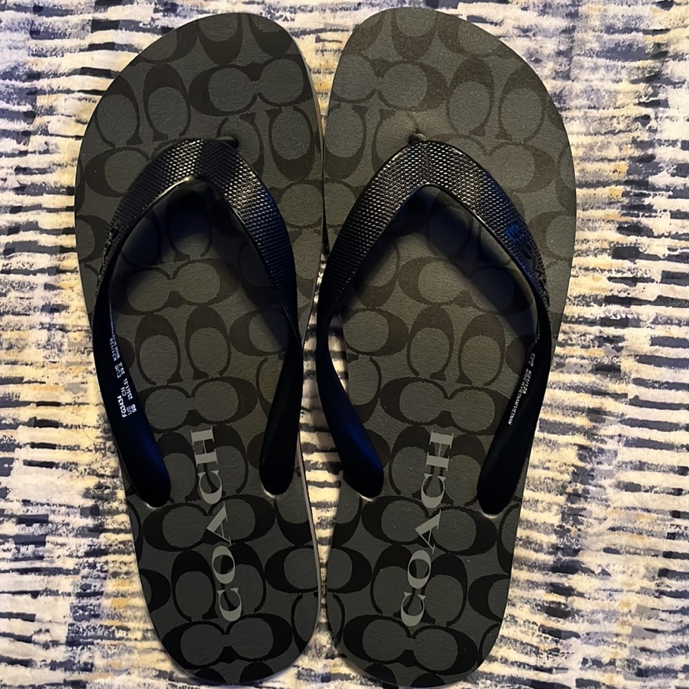 Coach flip flops
